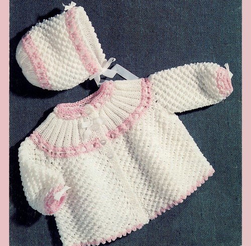 Babies cute matinee coat and - coat,