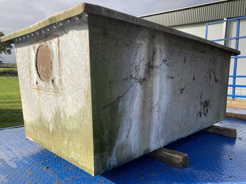 Galvanised water tank - water,