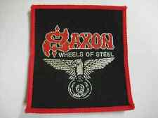 Saxon Wheels Of Steel Vintage 1980's Sew On Cloth Patch