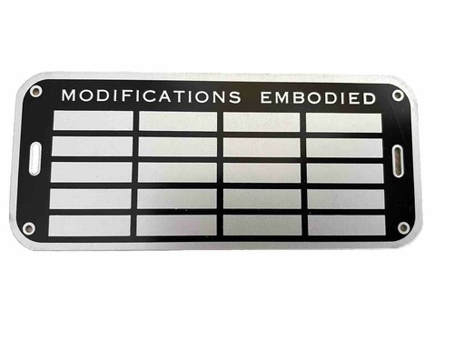 Modifications embodied plate - modifications,