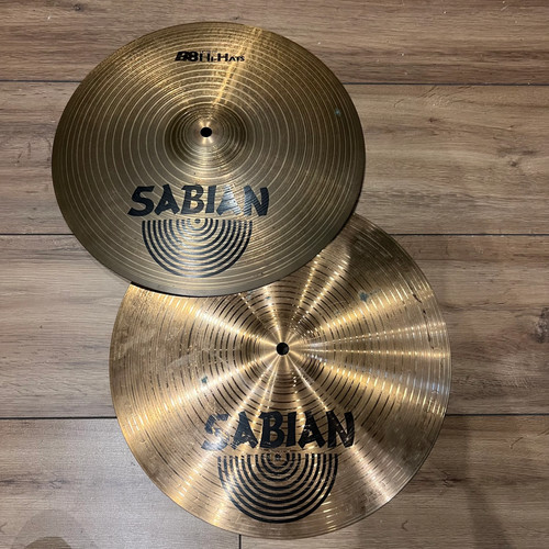 Sabian hi hat cymbals - b8,