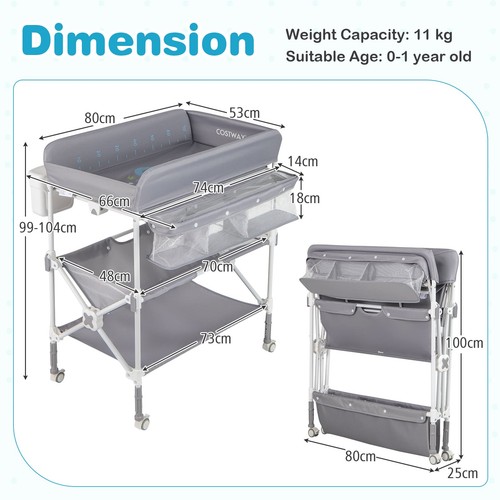Wheels portable baby changing - baby,