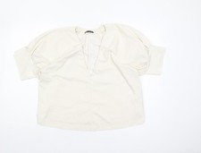 Zara Women’s Ivory V-Neck