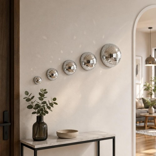 Glass disco ball wall - disco,