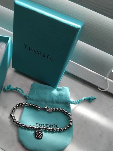 Tiffany silver heart tag - &, co.