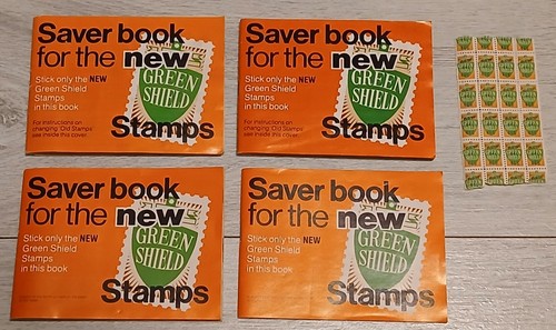 Green shield stamps books - green, books,
