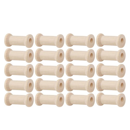 20x wooden bobbins - 20x,