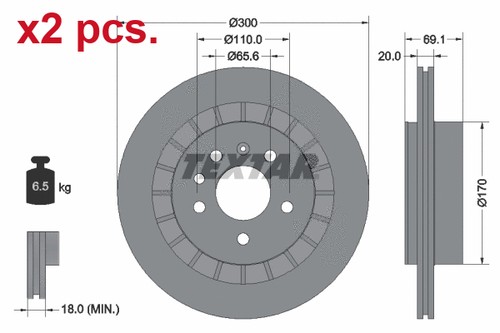 Pcs rear brake - brake, rotos