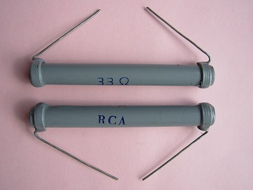 Antique resistors 33ω 8w - resistors,