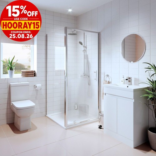 Bathroom suite pivot shower - suite,