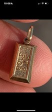 9ct Gold Ingot Charm/ Pendant, 9K 375