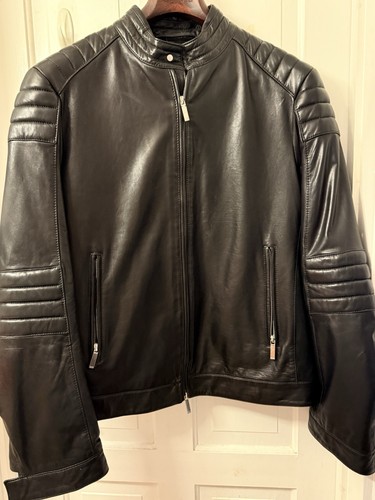 Men leather jacket - men's,