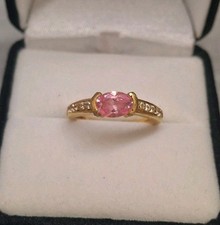 22ct Gold Pink Sapphire Ring -