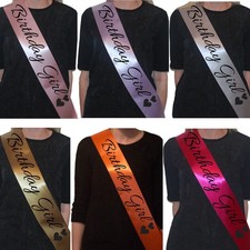 Birthday Girl Printed Satin