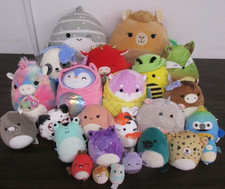 Original Squishmallow Joblot Bee Llama Dragon Fish Fox Stingray Rhino Flip