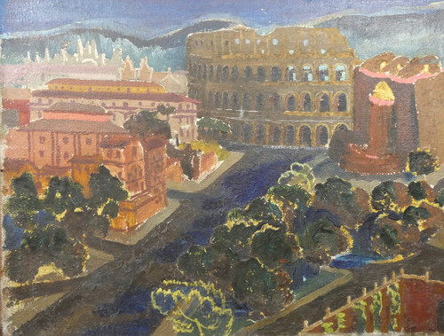 Antique naive impressionist - naive,