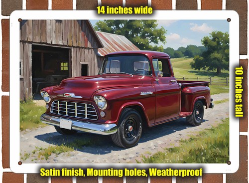 Metal sign 1955 - metal, chevrolet