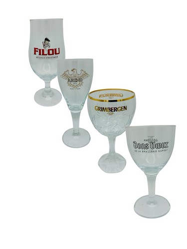 Belgian beer glasses - beer, 33cl