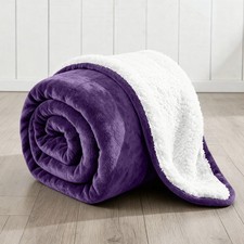 Warm Sherpa Fleece Throw