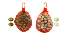 NET OF 50 Glass Marbles Random