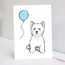 Westie Birthday Card - Westie