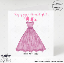 Personalised Female Prom Card