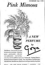 1951 Advert GOYA 'Pink Mimosa'