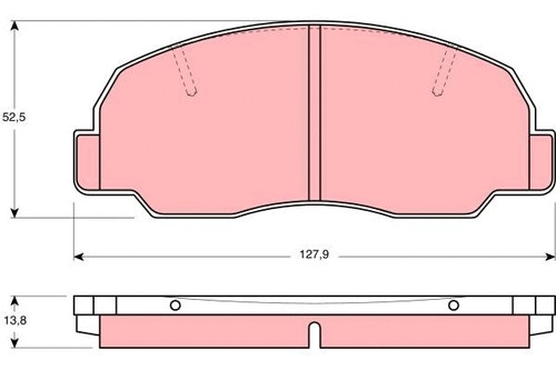 Front brake pad - disc,