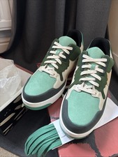 Swallowtail low Camo Hawk Trainers Size 10.5 Pine Green/ Bamboo/beige