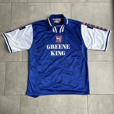 Ipswich Town Match Worn Signed Football Shirt 1997-1999 Tony Mowbray COA