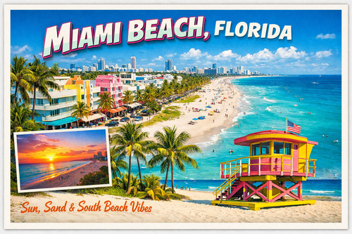 Miami florida scenic fridge - scenic,