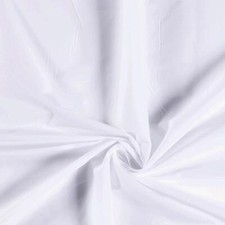 Plain 100% Cotton Voile Fabric Material OPTICAL WHITE