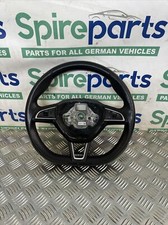 2015 OCTAVIA VRS Flat Bottom Leather Multifunction Steering Wheel 5E0419091BB
