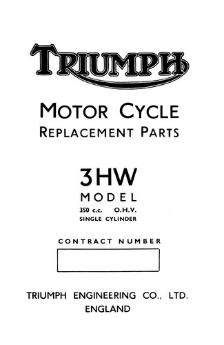 Triumph 3hw parts list - triumph,