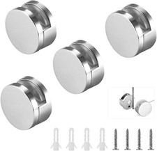 4 Mirror Wall Hanging Mounting Fixing Kit Frameless Mirror Wall Full Clips !!!