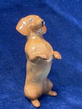 Beautiful Beswick Begging Tan Dachshund Dashound No 1461 In Excellent Condition