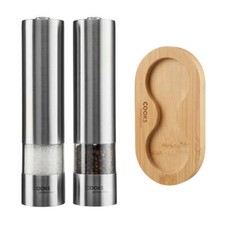 Electric Salt & Pepper Mill Set Automatic Grinder 11 Colours Cooks Professional