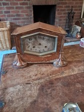 Antique Mantle Clock Made In Wurttemberg (H.A.C) Crossed Arrows, Not Working 