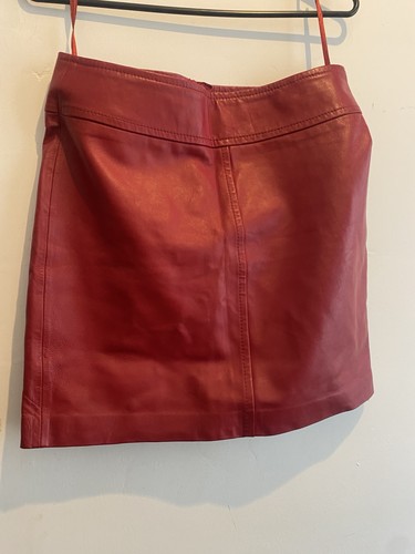 Lindex real leather red - leather,