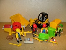 PLAYMOBIL CONSTRUCTION SET (Mini Digger,Cement Mixer,Figures,Road Works)
