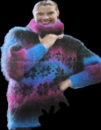 1980s ombre banded snowflake - 1980s,