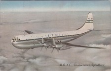 B.O.A.C. Stratocruiser Speedbird Aviation Postcard