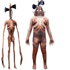 Kids Siren Head Game Christmas Costume Horror Jumpsuit Mask Fancy Dress Gifts UK