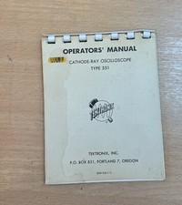 Tektronix Cathode-Ray Oscilloscope Type 551 Operators Manual