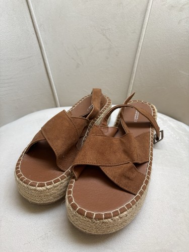 Brown platform sandals - h&m,