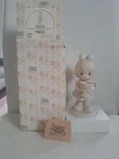 Enesco Precious Moments You Are My Number One Porcelain Ornament 1988