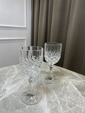 Vintage Cut Glass Wine Glasses