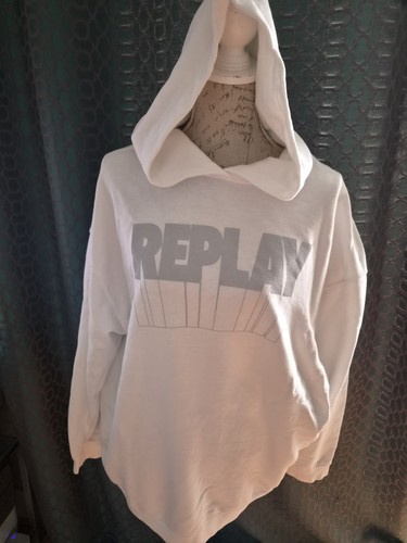 Replay white grey oversized - grey,