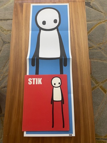 Stik blue signed print book - stik,