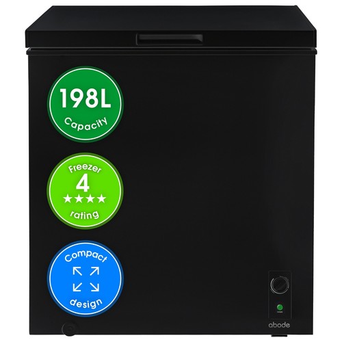 Abode chest freezer black - chest,